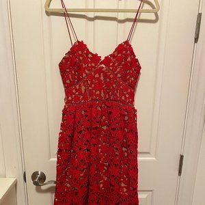 Self Portrait Azaelea Guipure Midi Dress